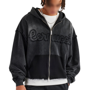 Sudadera con Capucha Casual, Lavado Ácido, Personalizable, Transpirable, Suave al Tacto, Nuevo Diseño, para Adultos, para Invierno, Servicio OEM Disponible - Product Image 1