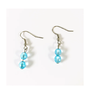 Pendientes de cuentas de resina de moda de alta calidad, joyería de acero inoxidable para mujeres y niñas, aspecto clásico de boda - Product Image 1