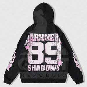 Sweat-shirts à capuche pour hommes en coton lourd 100% 350g de poids du tissu Impression numérique personnalisée d'hiver Écologique Respirant Faible - Product Image 2