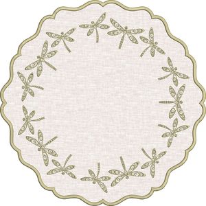 Elegant Luxury Linen <b>Table</b> Placemat with Embroidery Work Reusable and Custom Logo Option for Wedding <b>Dinner</b> <b>Table</b> Arrangements - Product Image 5