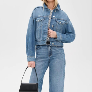 Chaquetas Vaqueras para Mujer al por Mayor 2026, Diseño Personalizado, Bordado, Transpirable, Sostenible, Acolchada, 100% Algodón, Ropa de Invierno, Precio Razonable - Product Image 1