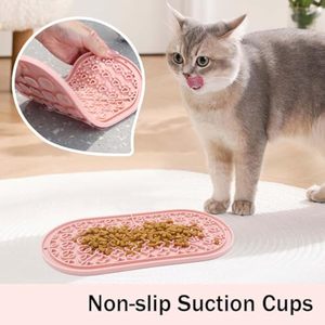 Alfombrilla de silicona calmante para mascotas, alimentador lento que reduce la ansiedad, mejora la digestión, apta para lavavajillas, diseño duradero - Product Image 4
