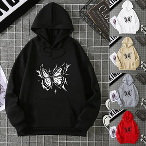 2025 Otoño Invierno mujer gruesa polar Sudadera con capucha Casual manga larga moda impresa sudadera cómoda ropa de calle - Product Image 1