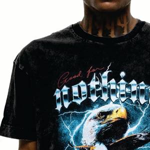 T-shirt surdimensionné pour hommes de haute qualité-Blanc, Épaule tombante, Uni, Impression personnalisée - Product Image 6