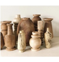 Pot de fleurs hydroponique élégant en bois, fait main, finition sculptée à la main, écologique, design vertical intelligent pour l'intérieur, design classique