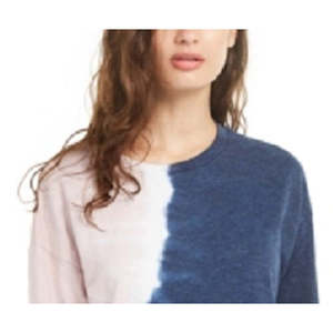 Felpa Crop Top Sportiva da Donna Ultra Flirt in Cotone 100% Lavorato a Maglia Blu Scuro con Stampa Tie-Dye, Taglia XS - Product Image 2