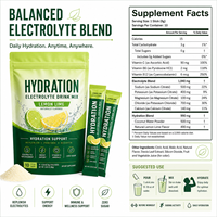 Vitamines électrolytiques sans sucre standardisées pour améliorer l'immunité, 10 sachets, absorption élevée, minéraux citriques, récupération et bien-être