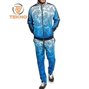 Cómodo chándal de sublimación para hombre elaborado con material duradero con estampado llamativo ideal para gimnasio o uso informal - Product Image 1