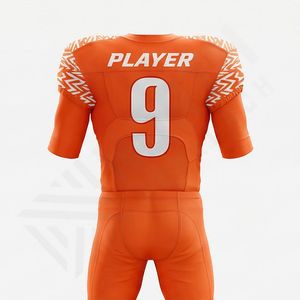 Adult <b>Men's</b> Customizable American Football <b>Compression</b> Jersey Set Breathable Full Sleeve Digital Print Performance Team Logo - Product Image 2
