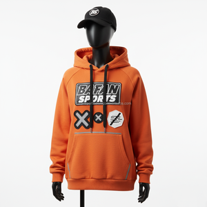 High Quality <b>Women</b> Winter Hoodie 320 GSM Warm Fleece Fabric Stylish <b>Orange</b> Pullover with Custom Logo Print <b>Women</b> basics <b>Hoodies</b> - Product Image 6