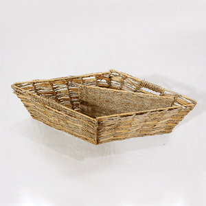 Artex Dong Thap Eco-Friendly Handwoven Water Hyacinth Square <b>Foldable</b> Multifunction Storage <b>Basket</b> - Product Image 3