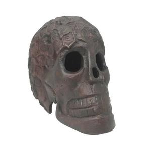 Statue de Crâne en Toile d'Araignée Durable et Écologique Décoration d'Horreur Gothique Crâne en Résine Noire Toile d'Araignée Enchevêtrée pour Maison Hantée Maison. - Product Image 6