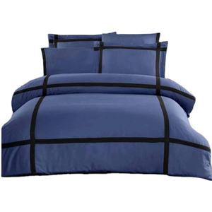 Parure de lit de luxe 6 pièces pour très grand lit, 100 % coton, style moderne, housse de couette XL, drap-housse, taies d'oreiller Oxford pour usage domestique - Product Image 1