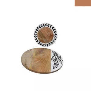 Plateau de service élégant en résine incrustée pour fruits secs et bonbons, design moderne et luxueux, unique, 10x12 pouces, vaisselle pour la décoration de l'Aïd, festif - Product Image 4