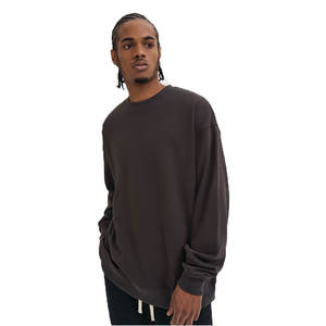 Por encargo de alta calidad de lujo Mock Neck sudadera 3D bordado Logo cuello redondo blanco algodón peso pesado sudaderas con capucha - Product Image 4