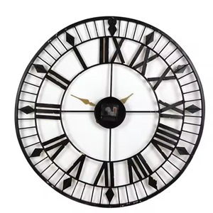 Fancy Home Decor Iron Wall <b>Clock</b> with Big Dial Latest Design Hanging Metal Wall <b>Clock</b> for Living Room Use Wall <b>Clock</b> - Product Image 1