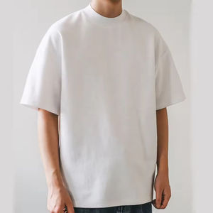 Hot Style Premium Heavyweight Cotton Mens Oversized Estilo clásico Camiseta Venta al por mayor Moda básica para hombres - Product Image 2