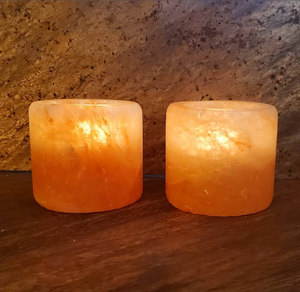 Portavelas Cilíndrico de Sal Rosa del Himalaya, Hecho a Mano, Moderno, Resistente al Fuego, Seguro para Revestimiento de Paredes de Cocina y Uso en Villas - Product Image 4