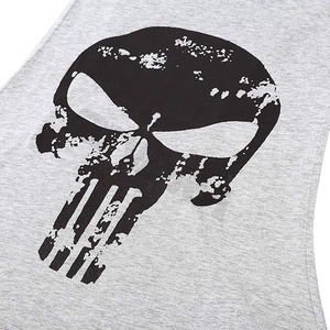 เสื้อแขนกุดมีฮู้ดสำหรับออกกำลังกายในยิมของผู้ชายเสื้อยืดถักแบบสวมหัวสำหรับเพาะกายดีไซน์ปกติ - Product Image 5