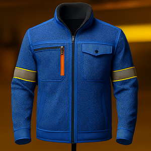 Vestes de travail et de sécurité en polyester respirant en maille personnalisée ou Interlock | Vêtements de travail industriels durables - Product Image 4