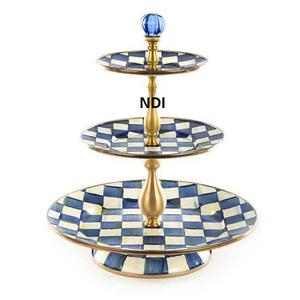 Soporte de pastel multinivel de diseñador de Metal de aluminio Soporte de servidor de pastel de frutas de mesa de alta calidad - Product Image 3