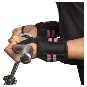 ซื้อปลอกข้อมือยกน้ำหนักคุณภาพสูงแบบขายส่ง ผลิตตามสั่ง สำหรับออกกำลังกาย ฟิตเนส พาวเวอร์ลิฟติ้ง ทำจากยางธรรมชาติ PVC กันลื่น - Product Image 3