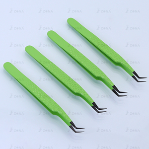 Pinzas de extensión de pestañas de la mejor calidad, pinzas para cejas al por mayor, pinzas para pestañas hechas en fábrica más vendidas - Product Image 3