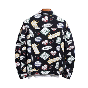 Longue veste en jean extensible sur mesure pour hommes Veste en jean simple d'hiver en coton pour hommes Veste de grande taille pour hommes - Product Image 2