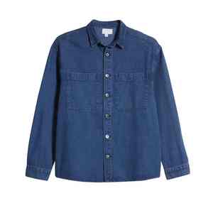 New Style Summer Shirts In Low Moq Top Selling & Good Quality Products With Customised Logo Men Jeans Denim Shirts - Product Image 2