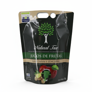 ถุงบรรจุน้ำผลไม้เกรดอาหารพร้อมวาล์วและหูหิ้วสำหรับบรรจุเครื่องดื่มขนาด 2 ลิตร-4 ลิตร เช่น วอดก้า เบียร์ กาแฟ ชา  พิมพ์กราเวียร์ - Product Image 4