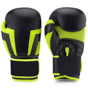 Gants de boxe d'entraînement extérieur respirants en cuir et polyester, design personnalisé de haute qualité 2026, fermeture à lacets, gants de sport - Product Image 2