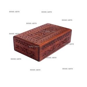 Caja de almacenamiento de joyería de latón y vidrio Diseño maravilloso Joyero cosmético de color dorado al precio más barato - Product Image 4