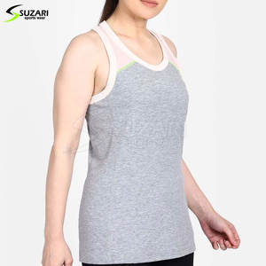 2024 meilleur prix femmes sans manches débardeur personnalisable couleur unie grande taille vêtements d'été avec motif solide conception - Product Image 5