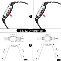Étui de montre One Piece TPU+PC avec bracelet 22 mm pour Watch 7/6/SE - Protection tendance pour les sports de plein air