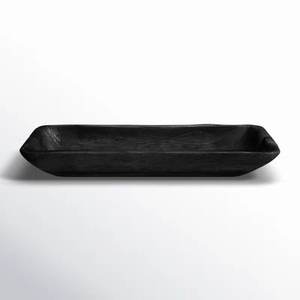 Nouvellement forme rectangulaire de plateau de service en aluminium noir pour la maison et les hôtels plateaux de service de nourriture et de collations de table - Product Image 1