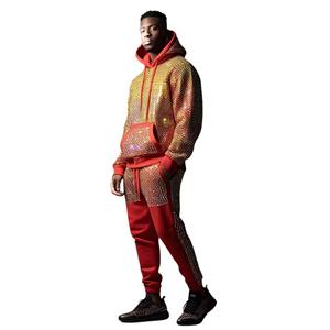 ชุดวอร์มผู้ชายประดับพลอยเทียมดีไซน์พิเศษทำจากผ้าฝ้ายสำหรับฤดูหนาว - Product Image 5