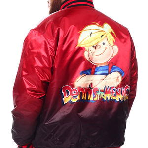 Chaqueta Bomber de Satén de Moda Urbana 2026 con Mangas en Contraste y Parche Personalizado para Unisex, Chaqueta de Satén 2026 - Product Image 6