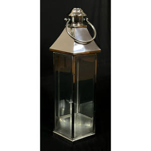 AK artisanat 2025 personnalisé en acier inoxydable biseauté verre élégant fait à la main romantique lanterne intérieur extérieur maison métal - Product Image 6