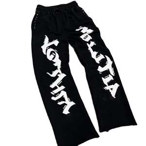 Venta al por mayor ácido lavado pantalones de chándal de los hombres de alta calidad pantalones de chándal con bolsillos logotipo personalizado pantalones de chándal para los hombres - Product Image 6