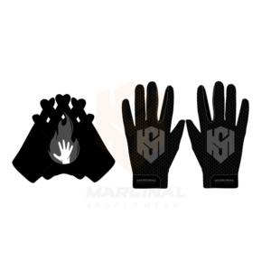 Anti-Slip Grip Hand Grips Customizable Design Colors Sizes Full Finger Adjustable Wrist Strap Hook Loop Closure American <b>Gloves</b> - Product Image 4