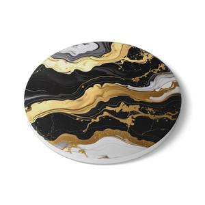 Black Gold And White Marble <b>Ceramic</b> Drink <b>Coaster</b> Stylish Home Decor Table <b>Coaster</b> - Product Image 4