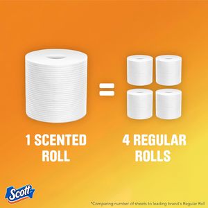 Scott ComfortPlus <b>Toilet</b> Paper with Soft Lavender Scented Tube,12 Mega <b>Rolls</b>, 310 Sheets per <b>Roll</b>,Septic-Safe,2-PlyToilet Tissue - Product Image 5