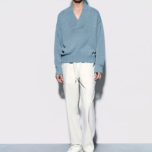 Pull à col en V pour homme Pull à col en V pour homme Automne et hiver Pull à col en V de luxe Pull tricoté décontracté Pulls pour homme - Product Image 4