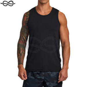 Body Building Tank Top Gimnasio Poliéster Ropa sin mangas Sport Fitness Stringer Singlets para hombres Oem Printing - Product Image 2