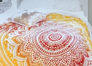 Lot en gros de tapis de yoga de plage et serviettes, style Mandala bohème indien, imprimé, avec pompons, tapisserie murale pour salon, technique de tissage - Product Image 2