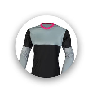 Maillot de moto TBF-165 léger et respirant pour hommes, manches longues, tissu en maille à séchage rapide, col en V, imprimé d'automne pour l'été - Product Image 3