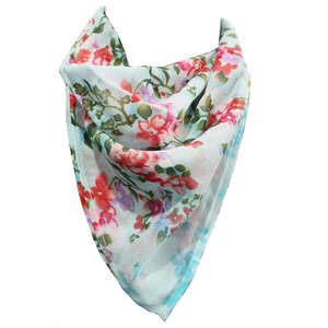 Women's Fashion Accessories Soft Silky Square Scarf Digital Printed Satin Silk <b>Head</b> <b>Wraps</b> - Product Image 3