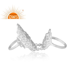 Nuevo diseño de patrón, anillo de banda de plata esterlina para mujer, joyería de diseño personalizado para mujer, regalo para ella - Product Image 4