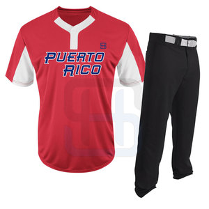 Service OEM, conception d'uniformes de baseball de haute qualité, vente en gros, 100% polyester, vêtements pour hommes, séchage rapide, légers, respirants, logo personnalisé - Product Image 1