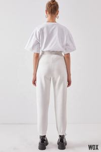 Servicio OEM personalizado de gran tamaño de algodón pesado para mujer básico nuevo Premium negro Jogger pantalón oferta al por mayor tendencia 2024 calidad - Product Image 3